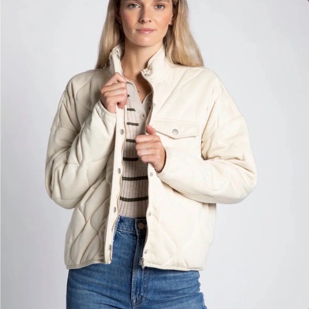 Thread & Supply Off-White Puffer Jacket